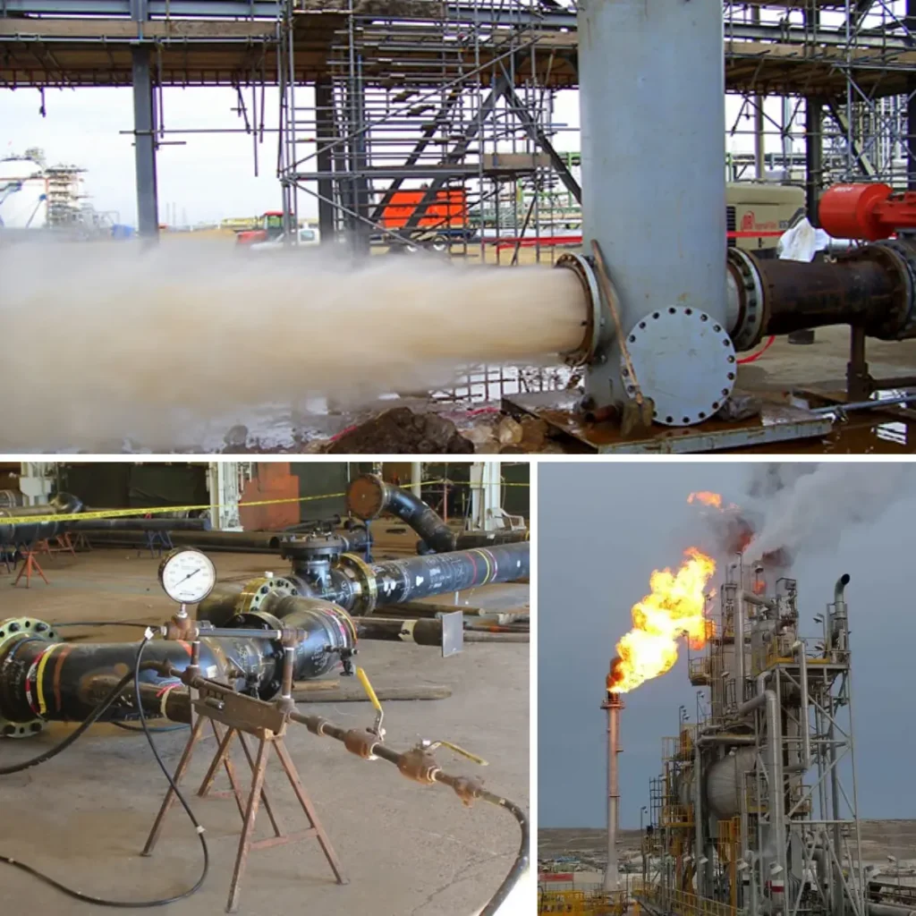 Pre-commissioning and commissioning works for piping and mechanical systems